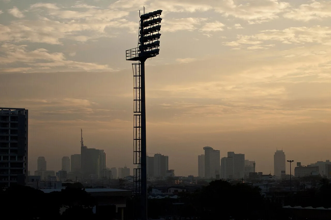 Il panorama di Bangkok al tramonto, 2010