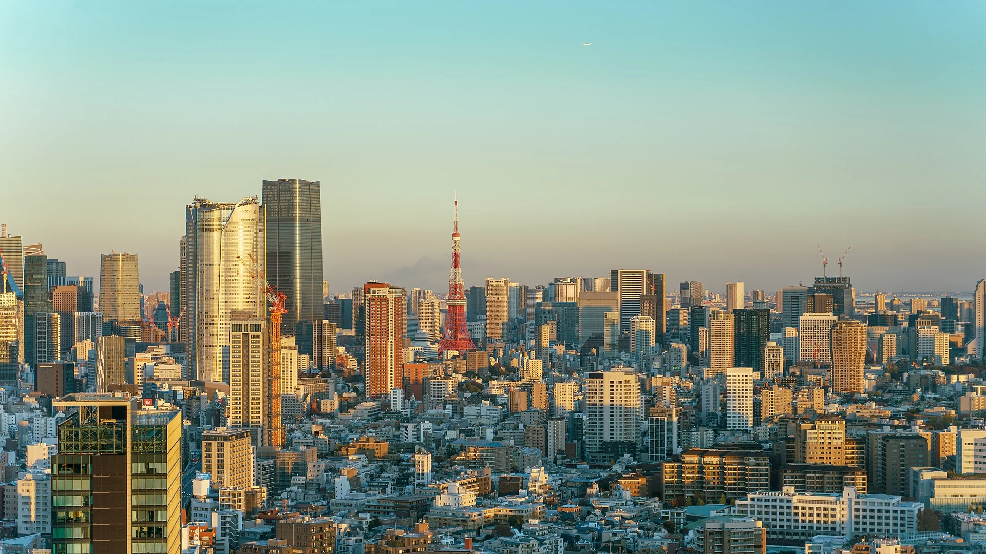 Blick auf Minato City in Tokio