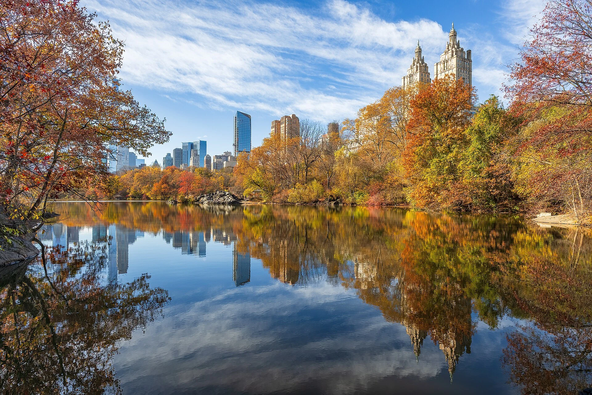 Herbstfarben im Central Park, New York