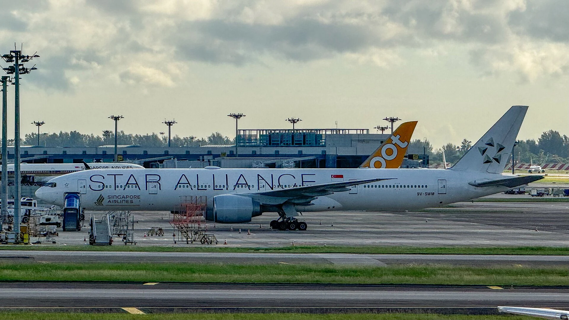 Flugzeug von Singapore Airlines