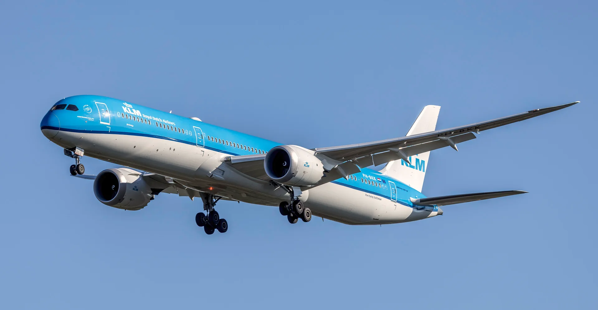 KLM Boeing 787 im Anflug auf Washington Dulles 2024